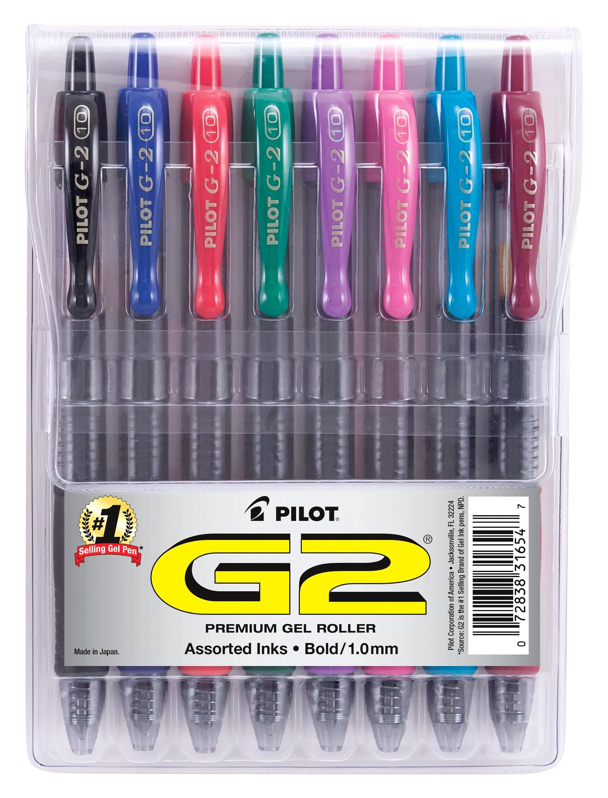 ／7 Pilot G2 Premium Retractable Gel Ink Rolling Ball Pen, Bold Point